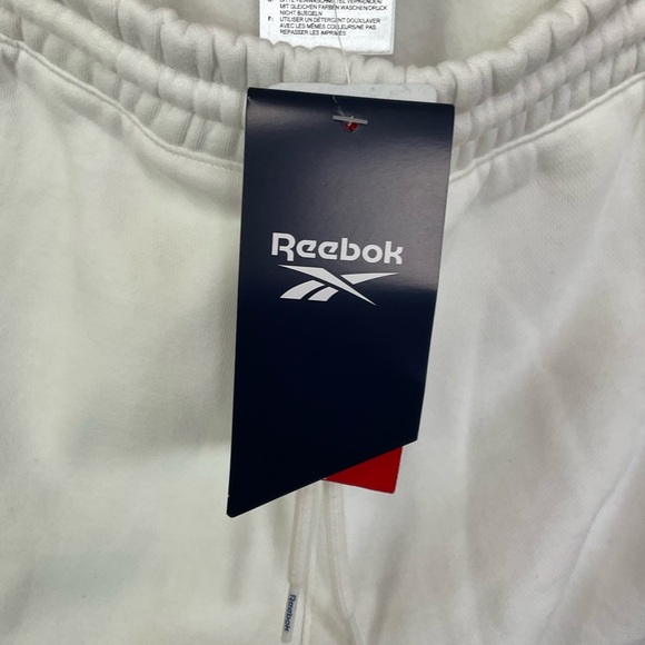 NEW Reebok White Classic Joggers Sweatpants Size L - Picture 5 of 14
